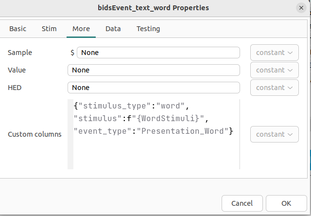 Properties of the bidsEvent_word_presentation component.