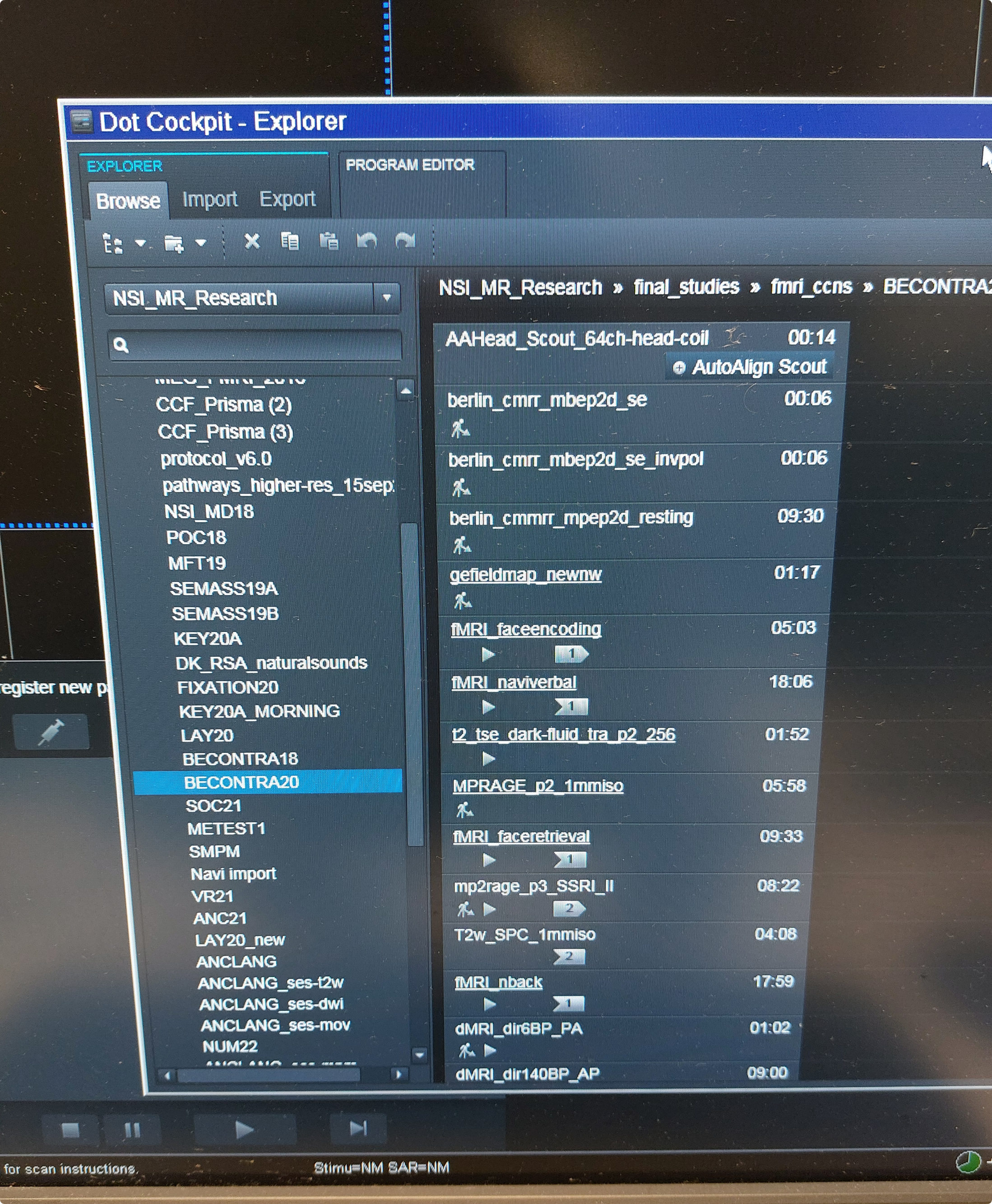 Selecting the project directory